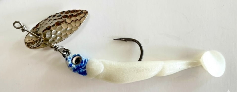 LureInnovations Ultimate In-Line Blue & White Shiner