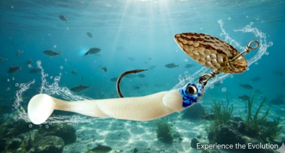 LureInnovations Blue-White Ultimate InLine Spinner