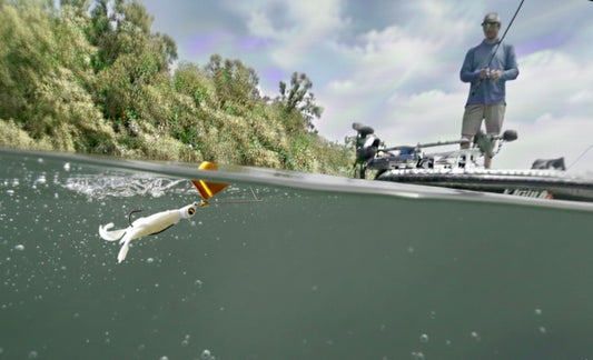 Lure Innovations Toad Buster Buzzbait Gold & White