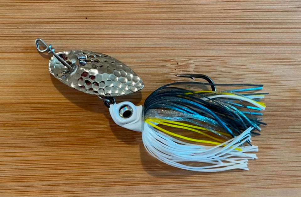 Lure Innovations Ultimate Inline, Sexy Silver-n-White Spinner.