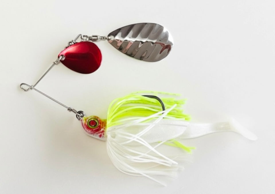 Lure Innovations Lil’ Dynamite White-n-Chartreuse Compact Spinnerbait