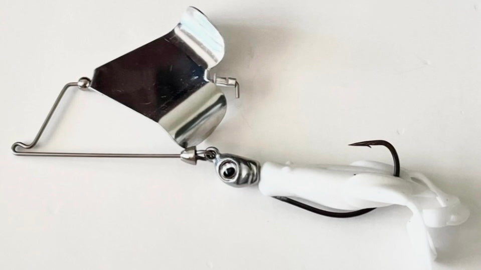 ToadBuster BuzzBait Chrome and White