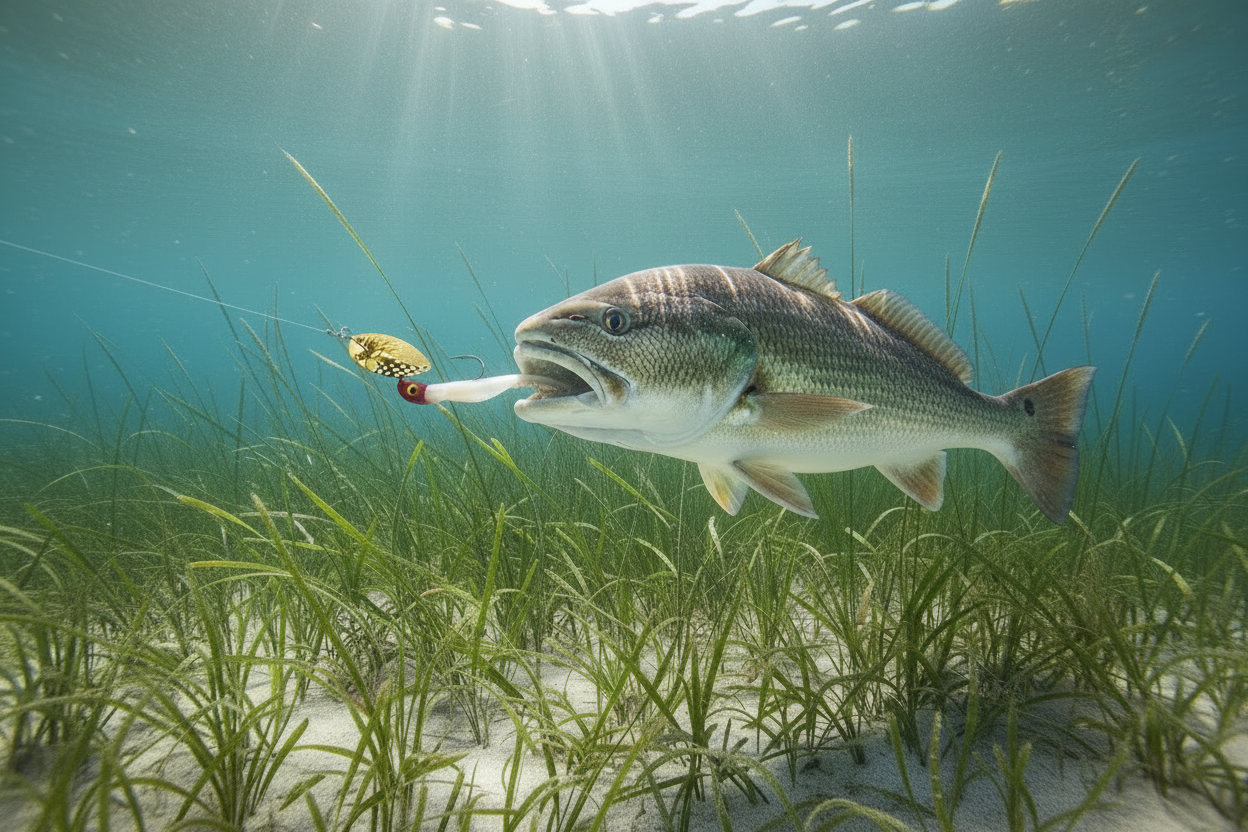 Lure Innovations Ultimate In-Line Bleeding White Shiner